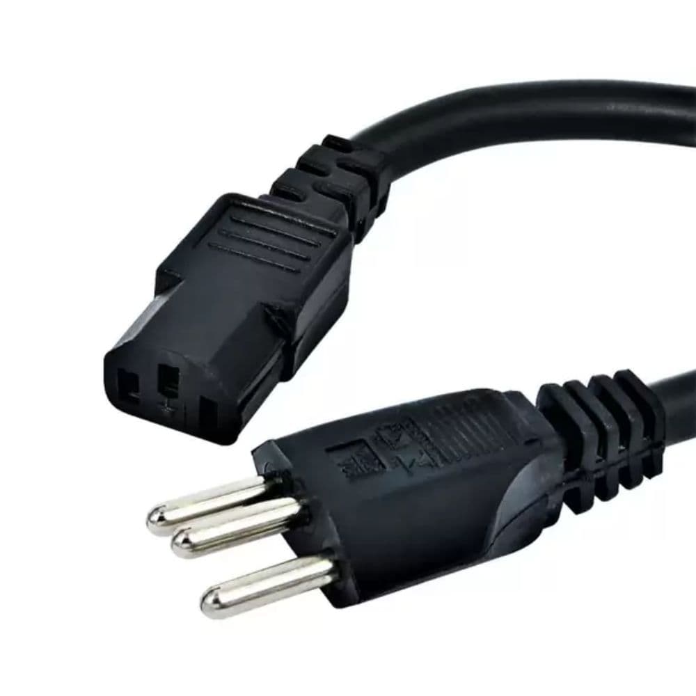 CABO DE FORÇA PARA COMPUTADOR PRETO