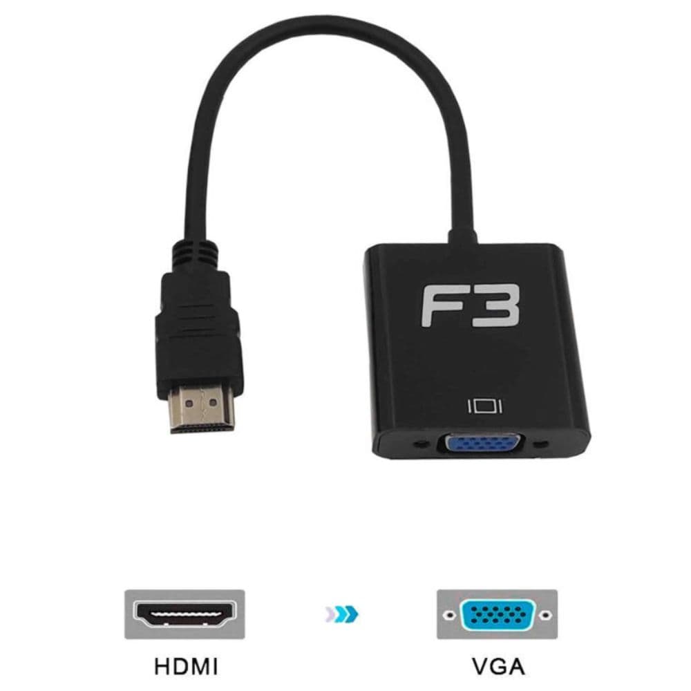 CABO ADAPTADOR CONVERSOR HDMI X VGA + AUDIO JC-AD-HDMI/VGA 121 F3