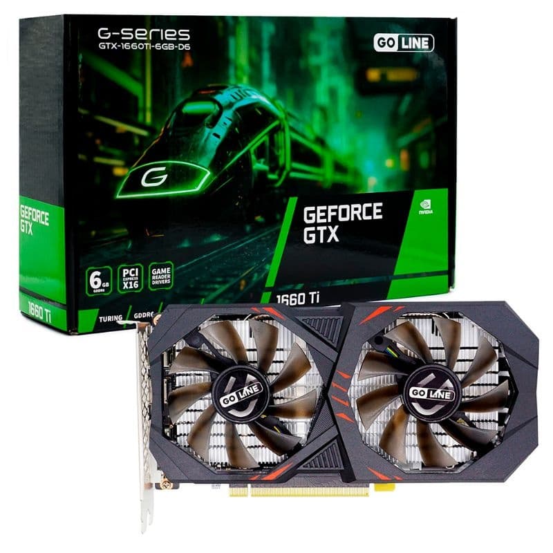 Placa de Vídeo 6GB Gtx1660ti Goline Ddr6