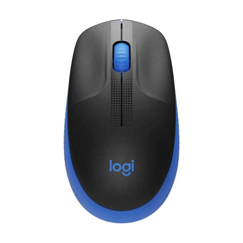 Mouse sem Fio Logitech M190 Wireless Preto e Azul