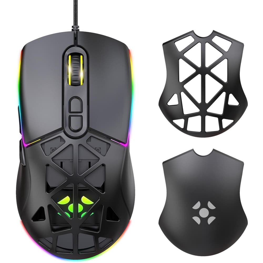 Mouse USB Gamer Striker 12800 Dpi Fortrek Preto