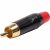 Plug RCA Metal com Parte Inferior Vermelha Pgrc0022 – PCT / 10