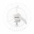 Ventilador de Parede Comercial 50cm Bivolt NEW Premium Branco Ventisol